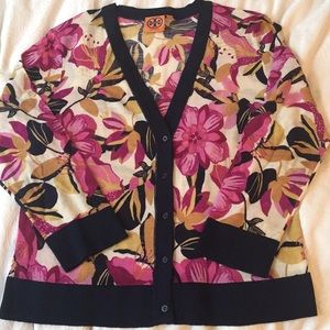 Light Weight Floral Tory Burch Cardigan.